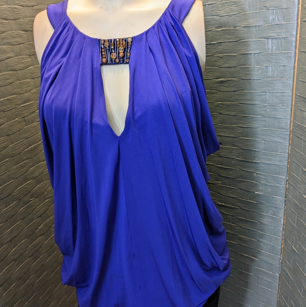 Purple Embellished Blouse